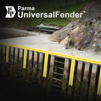 Parma universal bryggefender 100cm koksgrå