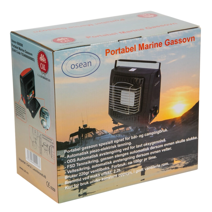 Osean Portabel Marine Gassovn 1200W