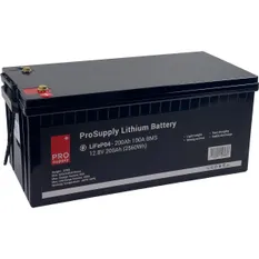 ProSupply Lithium 12V LiFePO4 batteri 200Ah 100A BMS