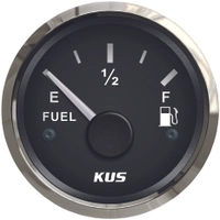 KUS Instruments NMEA2000 drivstoffmåler Ø52mm (sort/rustfri)