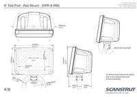 Scanstrut SPR-8-RM rørmontert pod for kartplottere og instrumenter