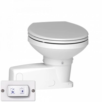 Sanimarin Maxlite+, 24V elektrisk toalett, manuelt kontrollpanel, inkludert sjøvannspumpe for spyling