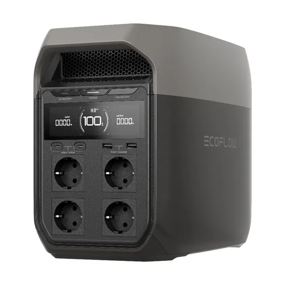 EcoFlow Delta 3 bærbar strømforsyning 1024Wh-1800W