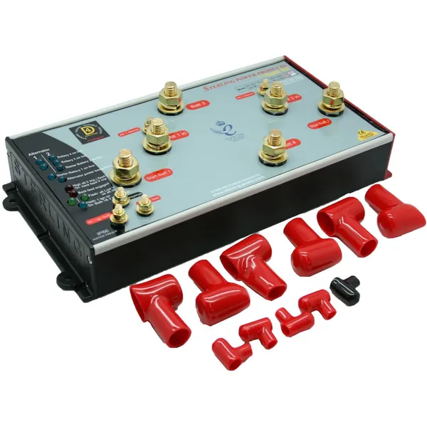 Sterling ProSplit R 2x12V 130A ladeseparator med 4 utganger