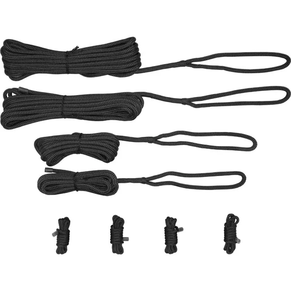 X-Marine Fortøyningspakke 12mm i nettingpose (Svart)