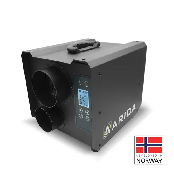 Arida Pro S19 WiFi fastmontert sorpsjons-avfukter med HEPA-filter