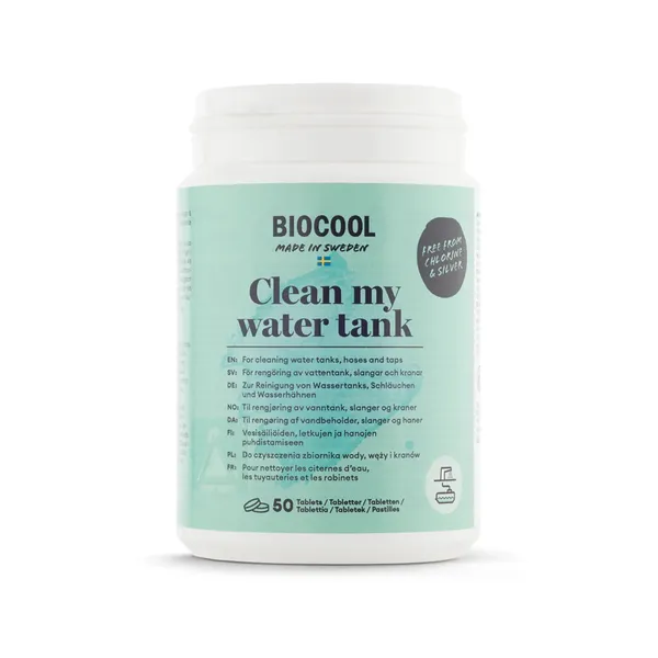 BioCool Clean My Water Tank desinfeksjon til vanntank -50 tabletter