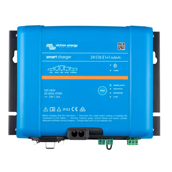 Victron Smart IP43 Batterilader 24V 16A 1+1 kanaler