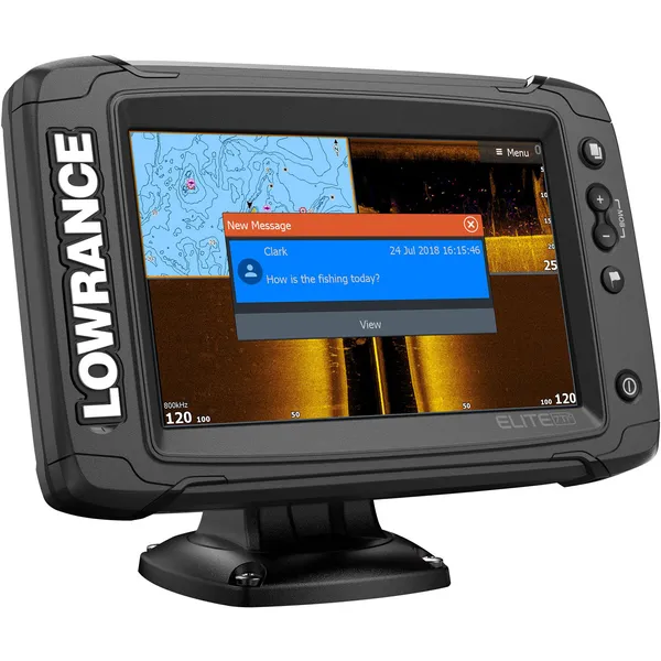Lowrance Elite-7 Ti2 kartplotter med ekkolodd (inkl. giver)