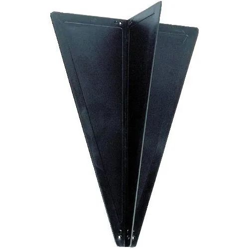 Signalkjegle sort 47x32 cm, dagsignal