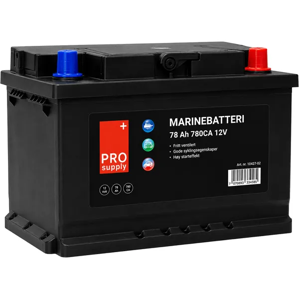 ProSupply marinebatteri 12V 78Ah 620CCA