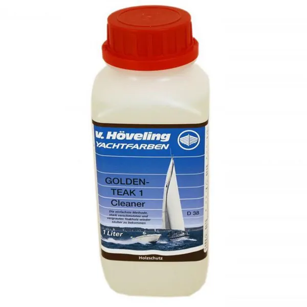 Höveling Golden Teak 1 Cleaner - Teakrens steg 1 av 3, 1 liter