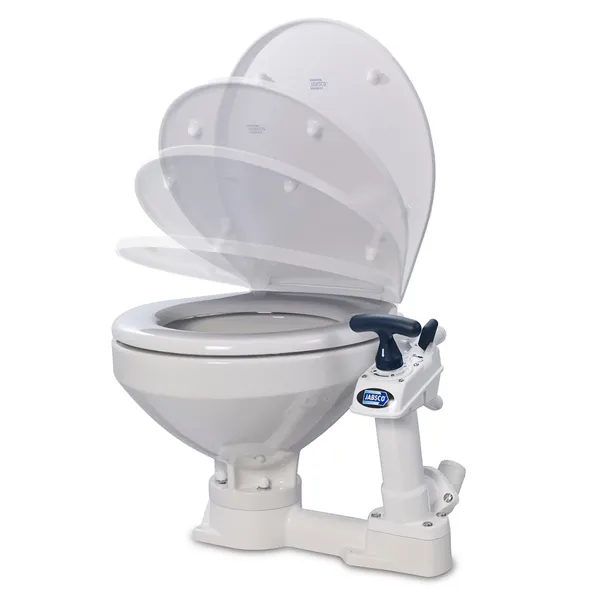 Jabsco Toalett Manuelt regular med soft close sete og lokk