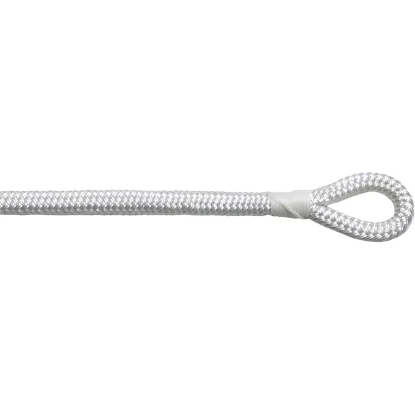 MultiMarine Fenderline 200cm x 8mm Flettet Hvit 2pk