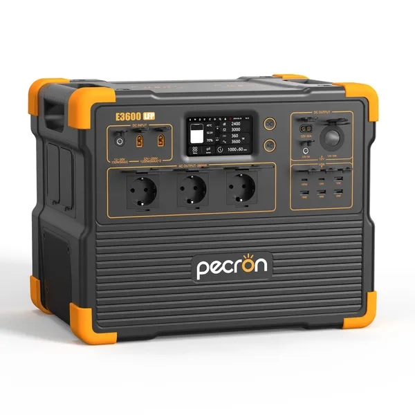 Pecron E3600LFP Strømstasjon 3072Wh 3600W