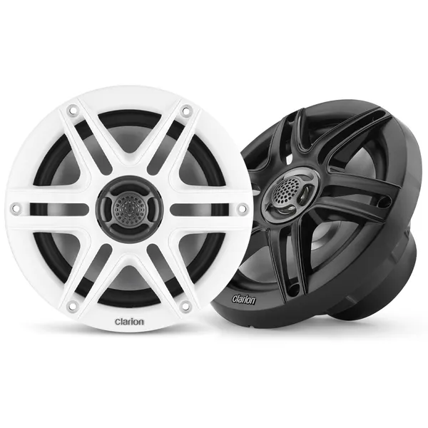 Clarion Marine Høyttalere 6,5" Sport, hvit/sort grill