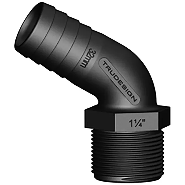 Trudesign 120° slangekobling 1 1/4" (32mm)