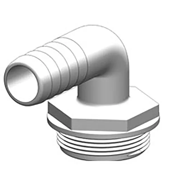 Trudesign 90° slangekobling til 3-veis ventil 1" (25mm)