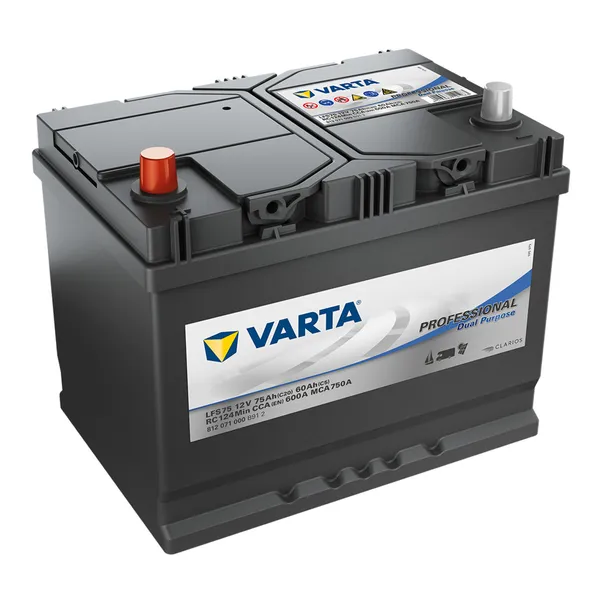 Varta LSF75 Fritidsbatteri 12 V 75Ah 600CCA blybatteri