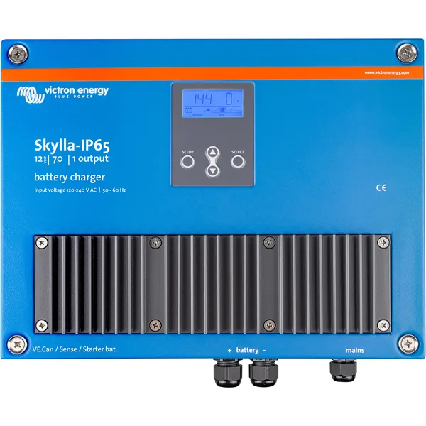 Victron Skylla-IP65 12V 70A 1+1, batterilader for 1 batteribank og startbatteri