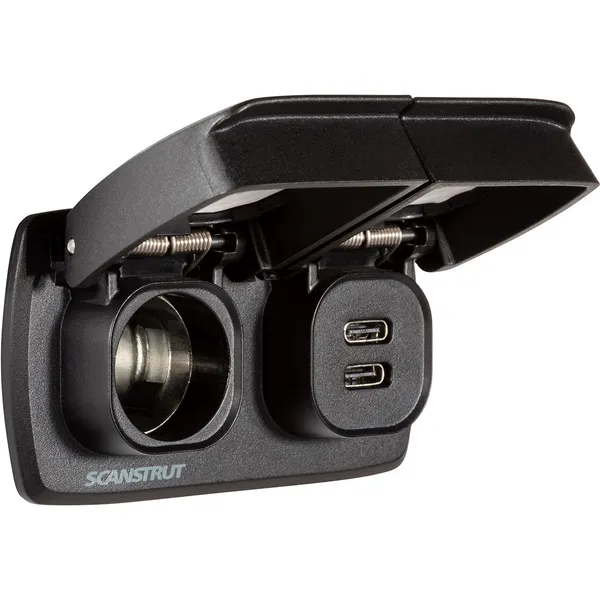 Scanstrut SC-MULTI-F1 Flip PRO USB-C og 12V uttak 12/24V