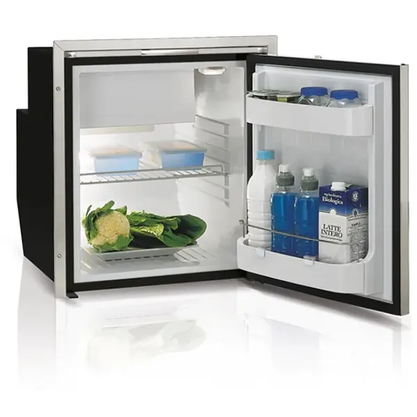 Vitrifrigo C62i 62-liter kjøleskap, lys grå front, 12/24V, Airlock, uten ramme