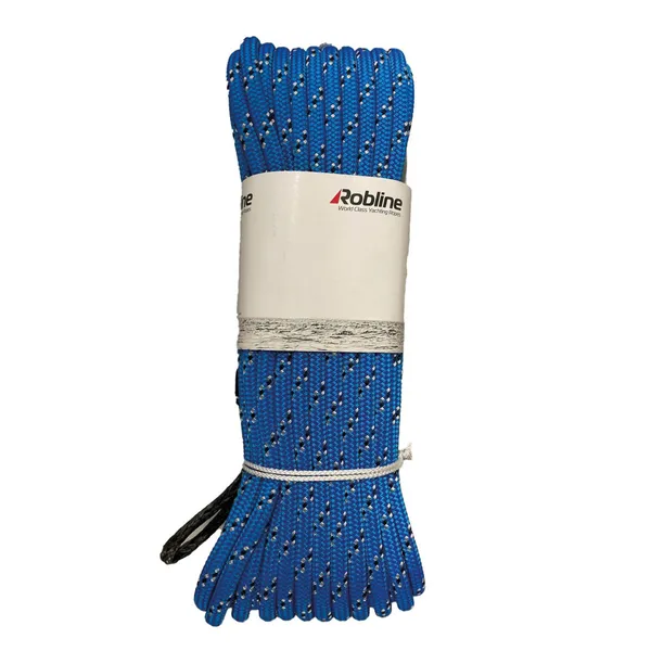Robline Dyneema fall med tausjakkel - Blå 8mm 30m