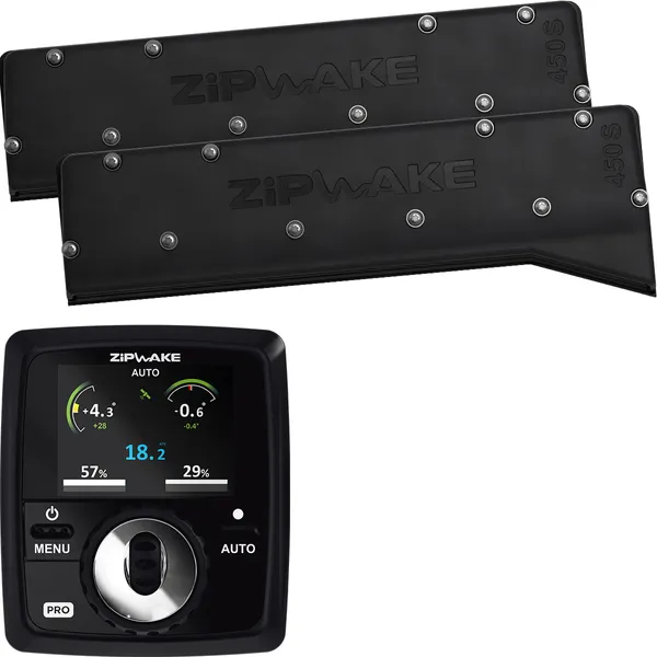 Zipwake KB 450-S PRO Chine interceptor startpakke 2x450mm
