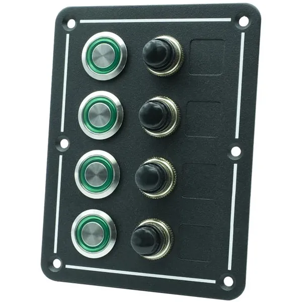 ProSupply Bryterpanel Touch 4 Brytere med sikringsholder 
