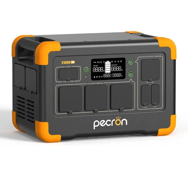 Pecron E1000LFP Strømstasjon med varme 1024Wh 1800W