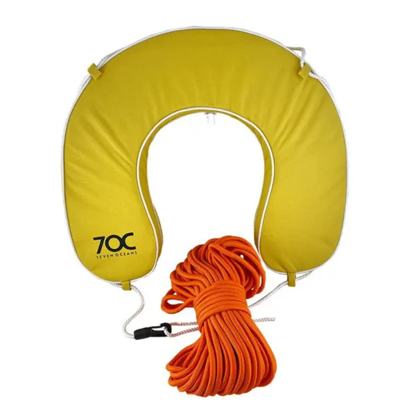 7OC hesteskobøye med 30 meter tau gul