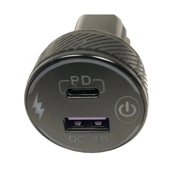ProSupply USB Plugg USB-C og USB-A for Sigarettenneruttak 12/24V