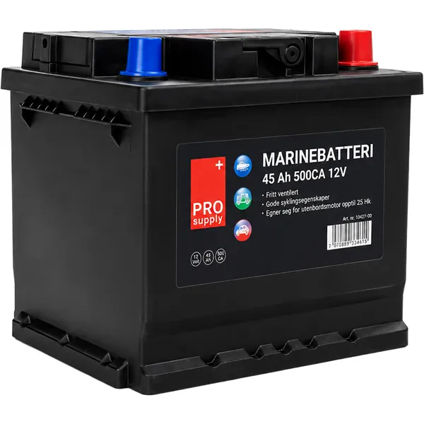 ProSupply marinebatteri 12V 45Ah 420CCA