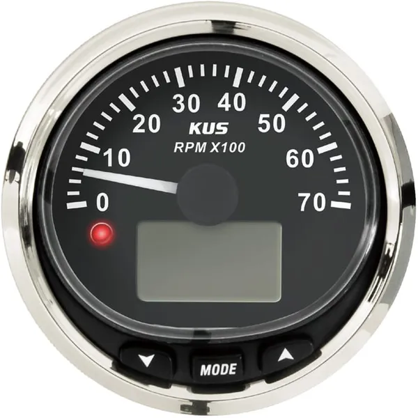 KUS Instruments NMEA2000 turteller Ø85mm (sort/rustfri)