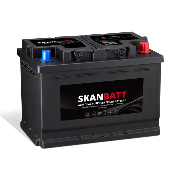 Skanbatt AGM Dual Purpose batteri 12V 70Ah 720CCA