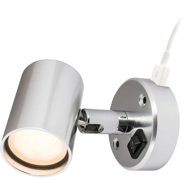 Båtsystem Tube D1 lampett med USB-kontakt