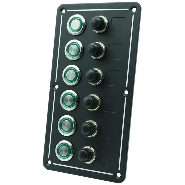 ProSupply Bryterpanel Touch 6 Brytere med sikringsholder