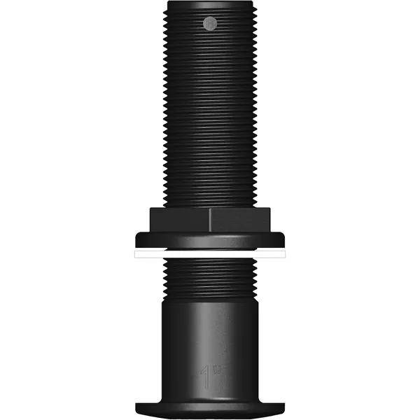 Trudesign 1" (25mm) utenpåliggende skroggjennomføring i kompositt (ekstra lang)