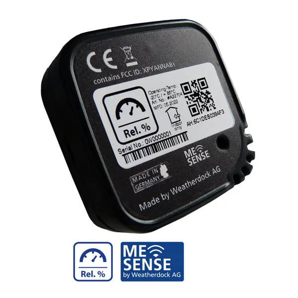 Weatherdock Me Sense luftfuktighetsensor, IoT Bluetooth
