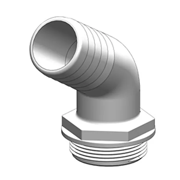 Trudesign 120° slangekobling til 3-veis ventil 1 1/2" (38mm)