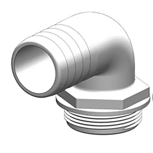 Trudesign 90° slangekobling til 3-veis ventil 1 1/2" (38mm)