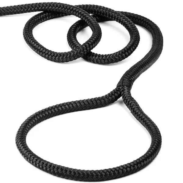 Fortøyningstau med løkke 14mm, lengde 10m - Svart
