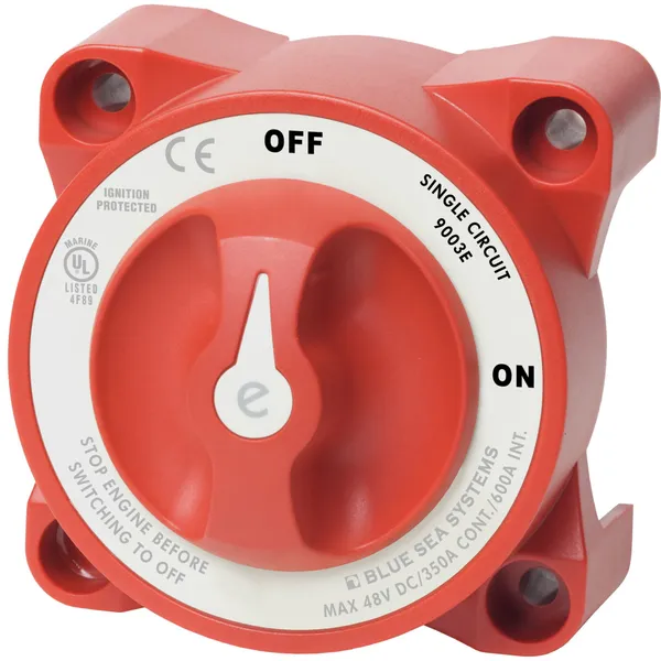 Blue Sea Hovedbryter Enkel 350A Off/On E-serie
