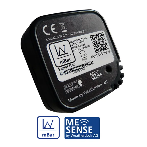 Weatherdock Me Sense lufttrykksensor, IoT Bluetooth
