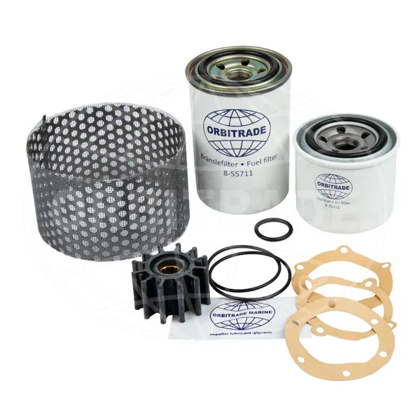 Orbitrade Servicesett Yanmar 3JH3E, 3JH4E, 4JH2, 4JH3 og 4JH4