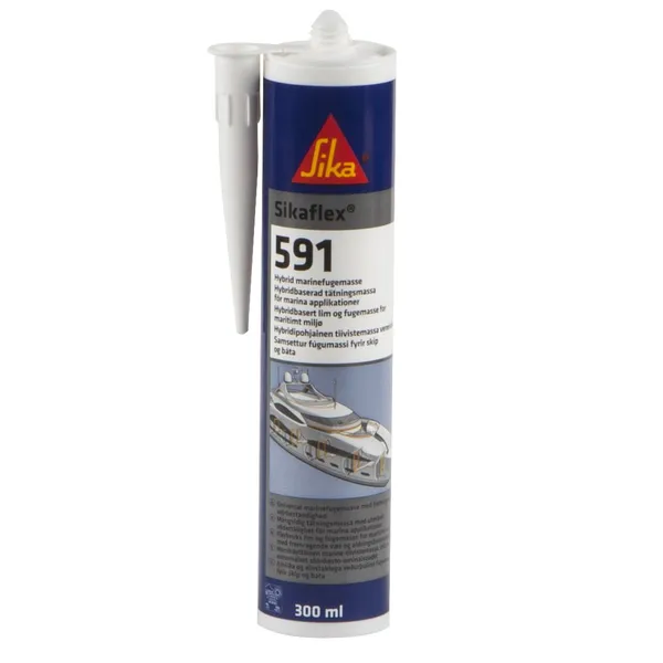 Sikaflex 591 300ml tetningsmasse (hvit)