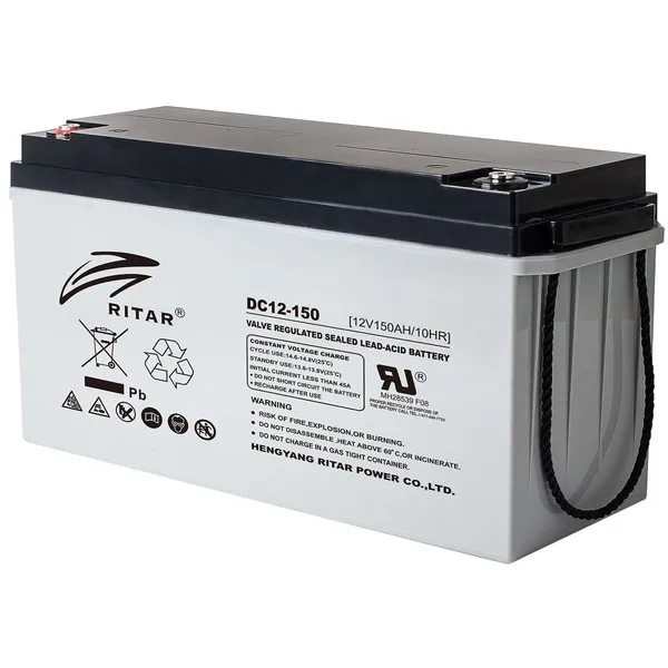 Ritar DC12-150 AGM-batteri 150Ah