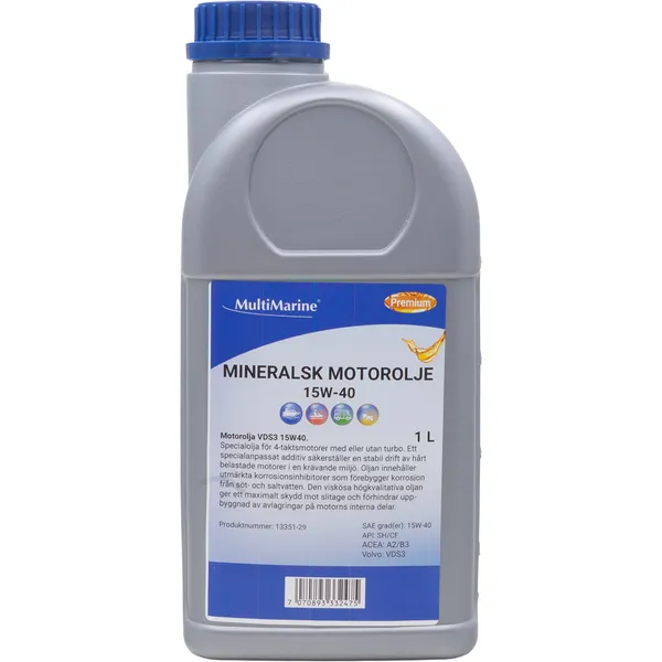 Multimarine Marine Fleet oil 15W-40 VDS3 motorolje 1L