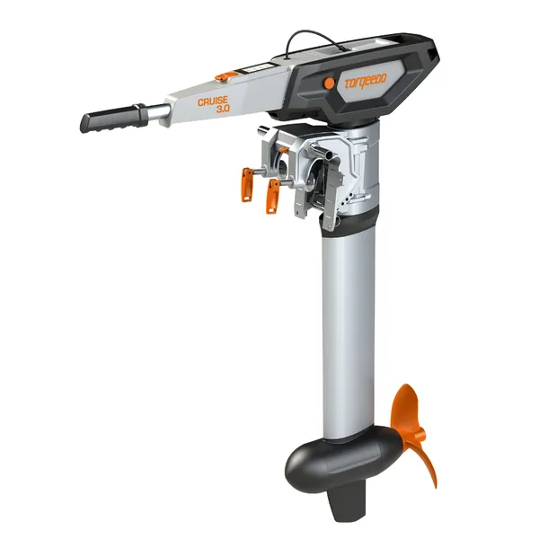 Torqeedo Cruice 3.0 TL elektrisk påhengsmotor med styrekult, lang stamme, tilsvarer 6 hk