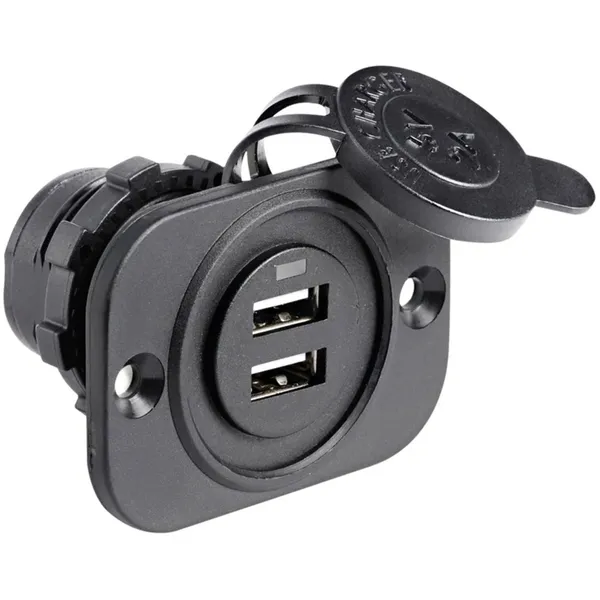 MultiMarine Dobbel USB-kontakt 12/24V